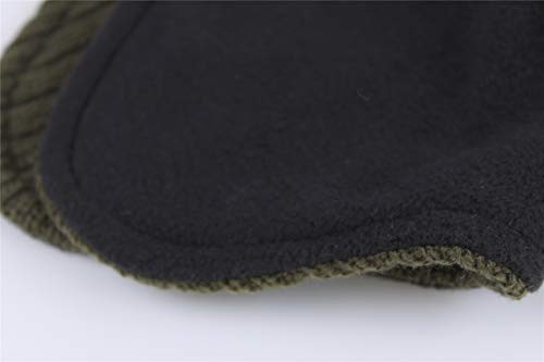 Image of Connectyle Mens Warm Winter Hats Fleece Lined Earflap Hat Daily Beanie Watch Cap