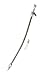 Mr. Gasket 9703G Polished Aluminum/Braided Stainless Steel Dipstick for GM Turbo 350