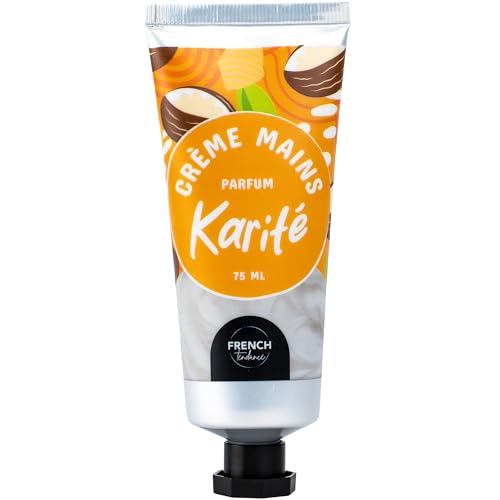 French Tendance - Crème Mains - Soin Intense Pour Tout Type de Peau - Hydratante - Réparatrice - Nourrissante - Protection - Tube de 75 ml - Senteur Karité