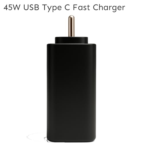 Image of Original 45w | Power Adapter | USB - C Power Delivery | Compatible with Samsng A72 A71 M62 M42 S21 Plus S20 FE Z Flip 5 Z Fold 5 Tab S9 Tab S7 Plus Black (New Model)