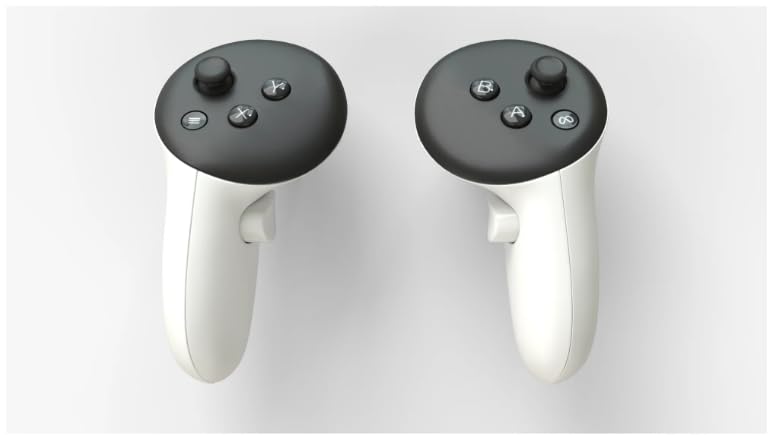 A Pair Official Right and Left Hand Controllers Touch Plus for Meta Quest 3 / 3s