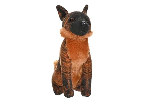 Wild Republic Rescue Dog, Malinois, Stuffed Animal, with Sound, 5.5 inches, Gift for Kids, Plush Toy, Fill is Spun Recycled Water Bottles