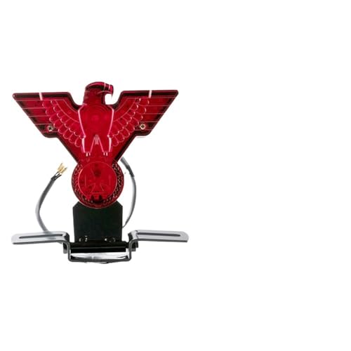 Support de plaque d'immatriculation avec feu stop moto Warbird finition premium