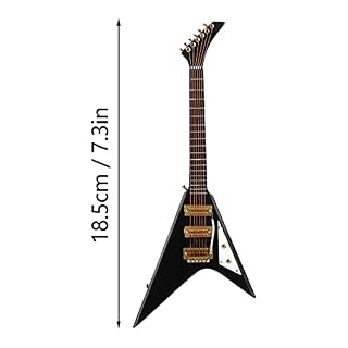 Rongm Guitare Miniature exquise Guitare électrique simulée réaliste de 7,3 Pouces pour Maison de poupée avec boîte de… - Les Beatles, Paul McCartney, John Lennon, RIngo Starr, George Harrison Rongm Guitare Miniature exquise Guitare électrique simulée réaliste de 7,3 Pouces pour Maison de poupée avec boîte de… – Image 7