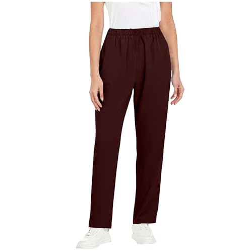 Image of Women's Medica Scrub Pants Pull On Workwear Cargo Pocket Elastic Waist Hospital Uniform Trousers