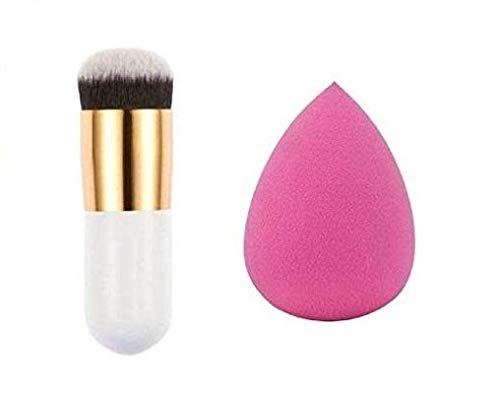 PreyanshProfessional Foundation Brush With Sponge Puff