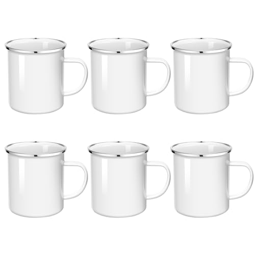 Taza esmaltada sublimación 16oz con borde plata miniatura 1