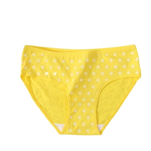 Cotton Underwear for Women Panties for Women Mid Waist Stretch Soft Womens Panties Breathabale Moisture Wicking Womens Briefs 01# Yellow Yellow