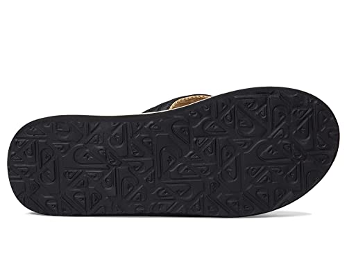 Image of Quiksilver mens Quiksilver Men's Carver Print 3 Point Flip Flop Athletic Sandal