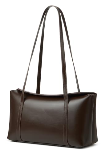 Image of Slouchy PU Leather Hobo Bags Women Retro Trendy Underarm Shoulder Bag Cute Crescent Crossbody Purses Travel Tote Handbag 2026