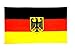 Flaggenfritze Deutschland Flagge mit Adler 90x150 cm mit 2 Metallösen, Deutschlandfahne wetterbeständig, Polyester, doppelt genäht, Fahne für Sport und Feierlichkeiten