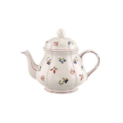 Villeroy und Boch Petite Fleur Teekanne, 1 L, Premium Porzellan, Bunt