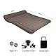 Vinteky Luftmatratze, Aufblasbare Auto Matratze Autobett mit elektrische Luftpumpe, Universelles Dickere Automatraze für Kofferraum & SUV, Camping/Reisen/Outdoor, 180cm x 145cm, Grau