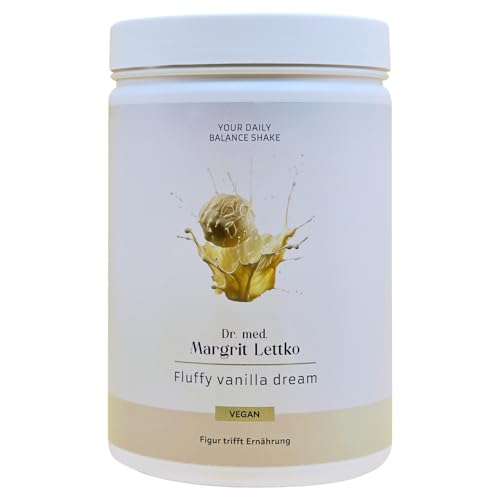 Dr Lettko Daily Balance Shake - Sueño esponjoso de vainilla | Apto para hombres y mujeres | Con ingredientes naturales | 750g