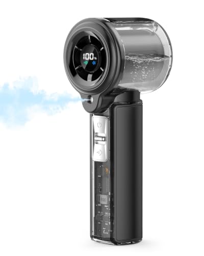 Image of Eopora Mini Mist Fan, Portable Rechargeable Hand Fan, 8-12H Runtime