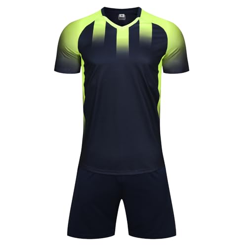 GEF1573ANTU Football Jersey,Soccer Jerseys for Kids Boys & Sports Jerseys,Youth Futbol Training Shirt,5-12 Years Dark Blue