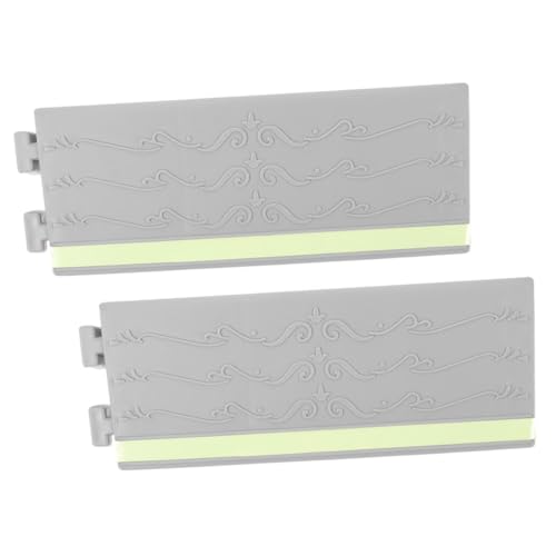 MUCKLILY Wheelchair Ramps for Doorways 2 Pack Glow in Dark Robot Vacuum Curb Driveway Scooter Reducer