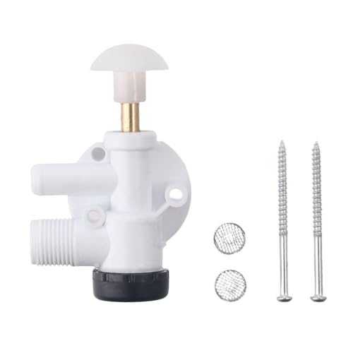 Image of RV Toilet Water Valve Kit, Polymer Construction Accessories Assembly Replacement Fit for Sealand, for EcoVac, for VacuFlush Toilet Models
