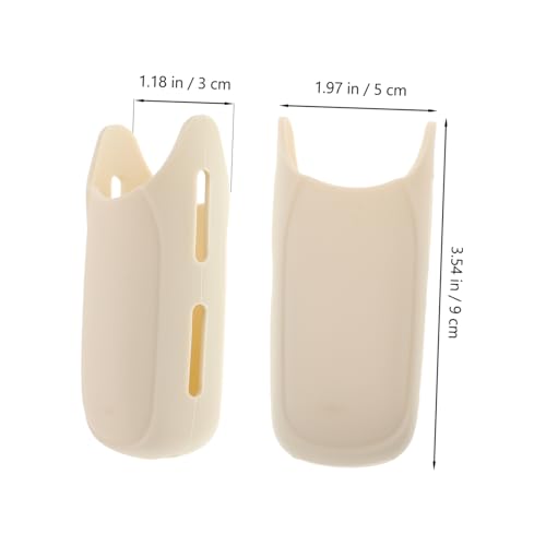 Cubierta de mango para rizador de cabello beige resistente al calor miniatura 2