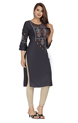 Image of Chahit Women's Rayon Straight Kurta