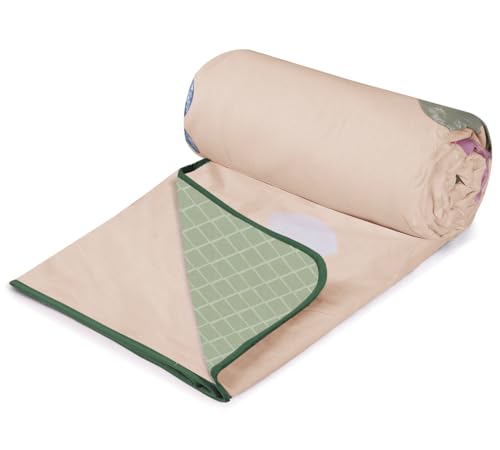 Image of Homestan Reversible All Season Cotton Feel Dohar for Single Bed,Soft Light Weight AC Blanket /Comforter for Summer /Winter /Monsoon (58x86 Inches, Heart Blush)