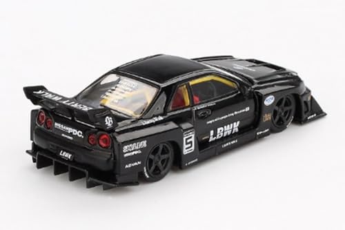 Mini GT 1/64 Nissan LB-ER34 Super Silhouette Skyline Negro miniatura 2