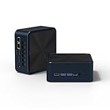 YCTipcミニPC Ryzen 5 6600H [2つ1GLANポート] 16GB DDR5 512GB NVMe SSD, Mini PC 6C/12T 最大4.5GHz WiFi6 / Bluetooth5.2 / デュアルチャネル 小型PC HDMI*2/Type-C/DP 4画面4K@60Hz出力対応 (ZHR6600H(16G+512G))