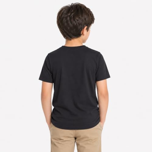 Image of Kids Round Neck Boys Tshirt | Short Sleeves | Natural Organic 100% Cotton Soft Comfortable Fabric | School Plain Color Original Branded Half Sleeve | T-Shirt for Boy Kid | Sleepwear Everyday Casual