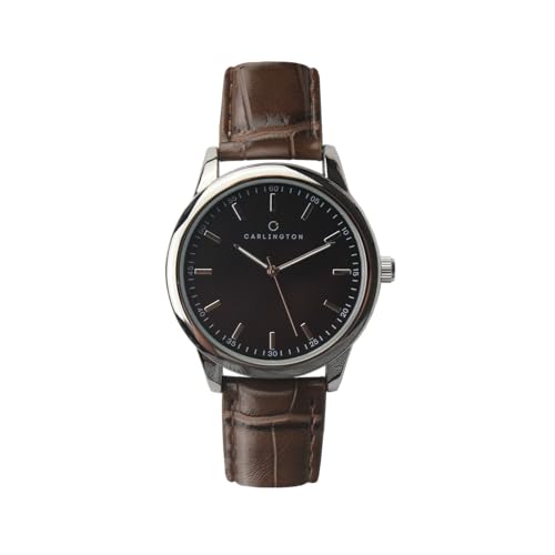Image of Carlington Aristocrat Series Analog Watches for Men with Premium Leather Strap - CT 1077