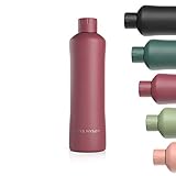 ✅ PERFEKT FÜR UNTERWEGS I Mit dieser Metallflasche erhältst du einen perfekten Begleiter für unterwegs. Die Flasche ist 100% dicht und leicht zu befüllen. Die Trinköffnung eignet sich perfekt für dosiertes Trinken ohne Kleckern.