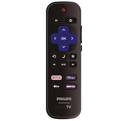 Replacement Remote Control Compatible with All Philips Roku TV Smart TVs?Only Works with Philips Roku TV, Not for Roku Stick and Roku Box? (Netflix/Disney Plus/Apple TV+ / HBO Max)