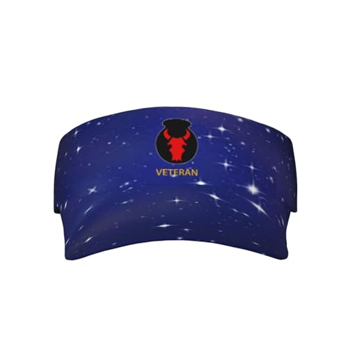 Joisbs 34th Infantry Division Unisex Sun Visor Cap - Ultimate UV Protection for Stylish Outdoor Fun Black