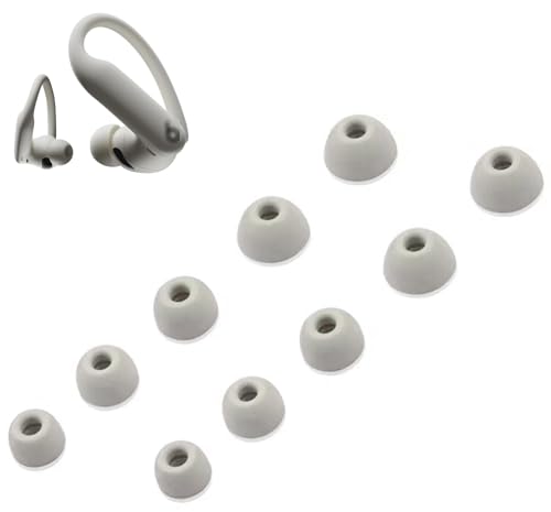A-Pcas イヤーピース Beats-Powerbeats Pro 2 用 イヤーチップ イヤーピース 5種類のサイズ イヤホンカバー XS/S/M/L/XL 5サイズ5ペア クイックサンド Gray