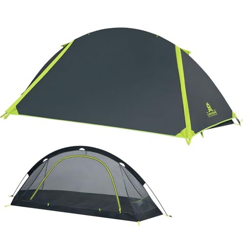 1-Person Waterproof Backpacking Tent for Camping and Hiking