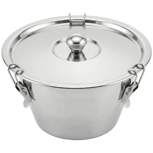 PetriStor Wasserbadform Mit Deckel Ø 22 cm - Puddingform Mit Deckel - Förmchen Für Pudding - Puddingformen Zum Stürzen - Creme Brulee Schälchen, Souffle Förmchen - Edelstahl (22)