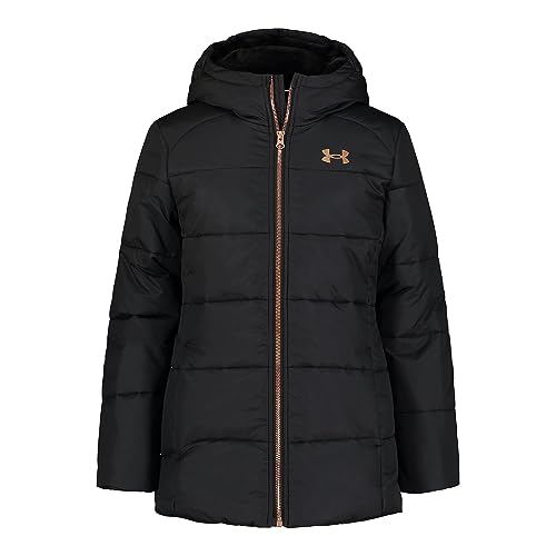 Image of Under Armour Girl's Hooded Parka Puffer Jacket, Insulated & Water Repellent