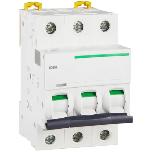 Disjoncteur miniature iC65L 3P C63A haute capacité de coupure