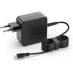 Cargador De Lenovo Yoga Book 65W 45W USB C Cargador Portátil para Lenovo ThinkPad, Lenovo Yoga, Huawei MateBook, Samsung Galaxy Book, Xiaomi Air, HP, ASUS, DELL Type C Cargador 65W PD AC Adaptador con Type C Cable