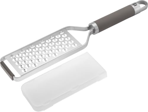 ZWILLING Pro Reibe, Medium, Länge: 34 cm, Rostfreier Edelstahl, Rutschfester und ergonomischer Griff, Grau