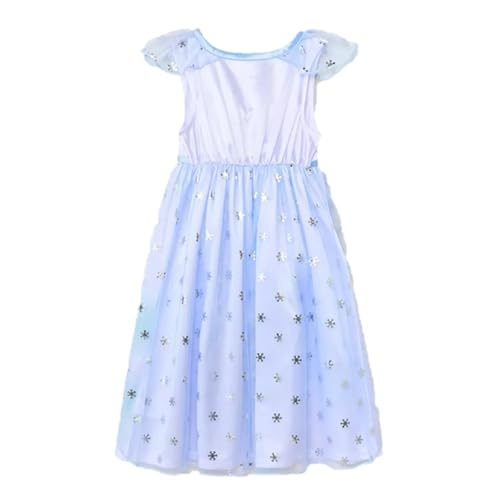 Disney Toddler Girls' Frozen Elsa Fantasy NightGown Pajama - Blue/White, Sizes 2T-5T (Blue/White, 2T)2