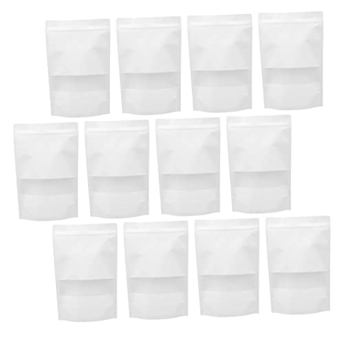 Bolsas papel kraft premium con ventana y base estable para alimentos secos 2