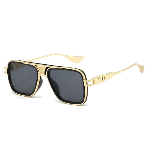 Lunettes de soleil carrées pour hommes alliage parfaites pour conduire