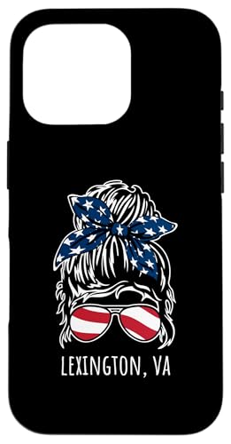 Lexington VA 乱雑なヘアバンリボンサングラスデザイン スマホケース iPhone 16 Pro 用