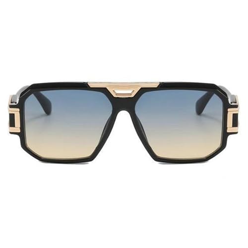 willochra Fashion Oversized Classic Square Sunglasses Cool Men Vintage Metal Pilot black Sun Glasses Women Shades UV400