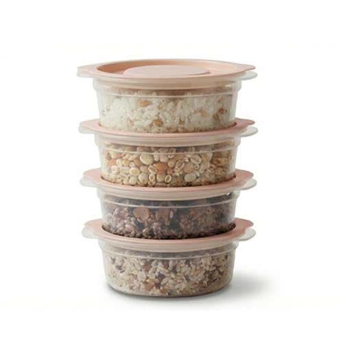 carrotez Cooked Rice Storage Container for Freezer - Portion Control Meal Prep Containers,...