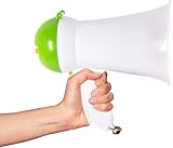 TRIXES 10W Megaphon Lautsprecher – Tragbarer Bullhorn bis zu 200 m Reichweite – Batteriebetrieben – Für Outdoor-Events & Sport – Sprech- & Sirenenfunktion