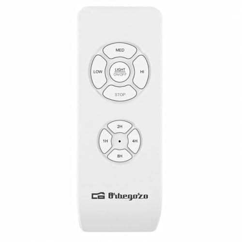 Orbegozo CP 72120 Ventilador de techo con luz y mando a distancia, 4 palas, 120 cm de diámetro, potencia de 60 W y 3 velocidades, Acero Inoxidable