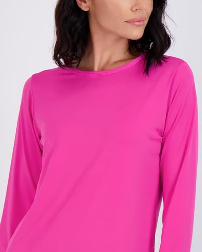 Real Essentials Womens Quick Dry Fit Tech Stretch Long Sleeve Athletic Workout Ladies T-Shirt Tee Top Running Upf Sun Rash Guard Swim Gym Active Wear Crew Exercise Yoga Exercise thumb #2