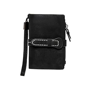 Mode Vrouwen Portefeuilles Trekkoord Nubuck Leer Rits Hasp Vrouwen Korte Portemonnee Hoge Capaciteit Portemonnee…