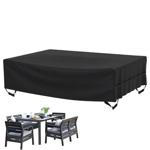 Housse table de jardin imperméable bâche meuble extérieur terrasse - 2